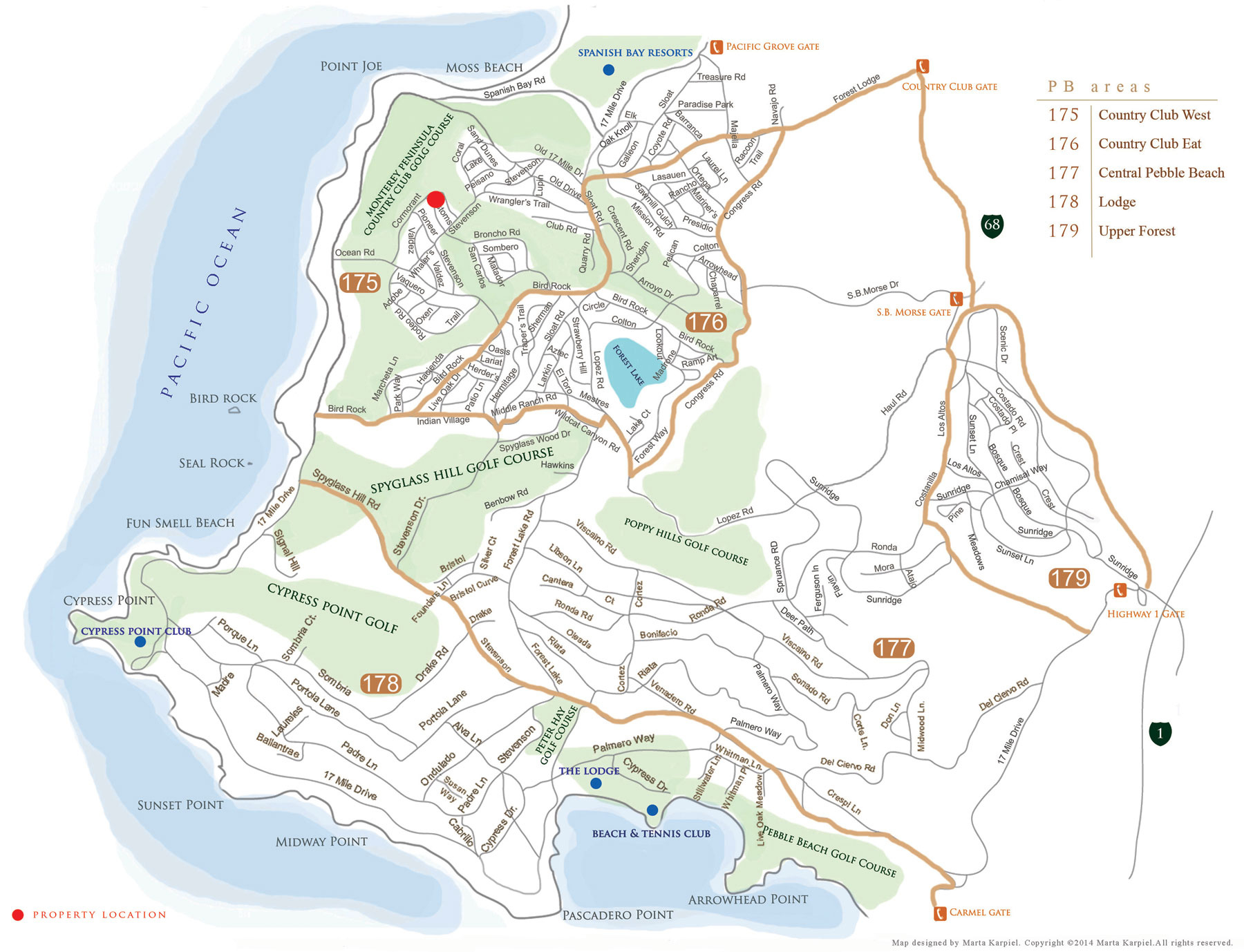 Gallery - Featured Exclusive, Pebble Beach Real Estate &amp;amp; Carmel with Map Of Pebble Beach Resort