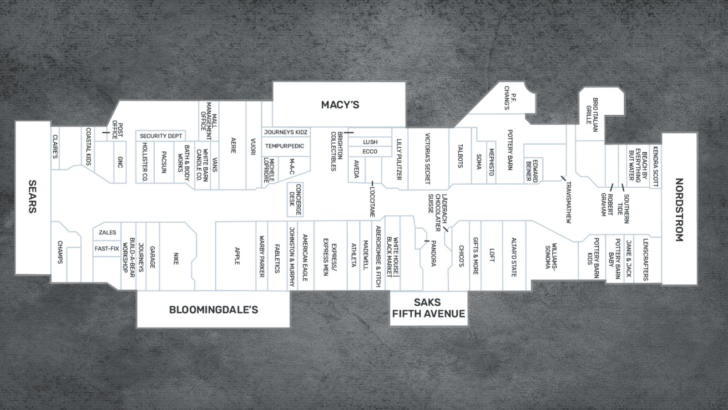 Palm Beach Gardens Mall Map