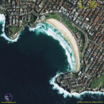 Geoeye 1 Satellite Image Of Bondi Beach, Sydney | Satellite For Map Of Bondi Beach Sydney Australia