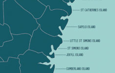 Georgia Coast Map: A Quick Overview Of Popular Beaches - Savannah with Map Of Beaches In Georgia