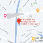 Getting Here | The Canalside Inn With Map Of Rehoboth Beach Hotels