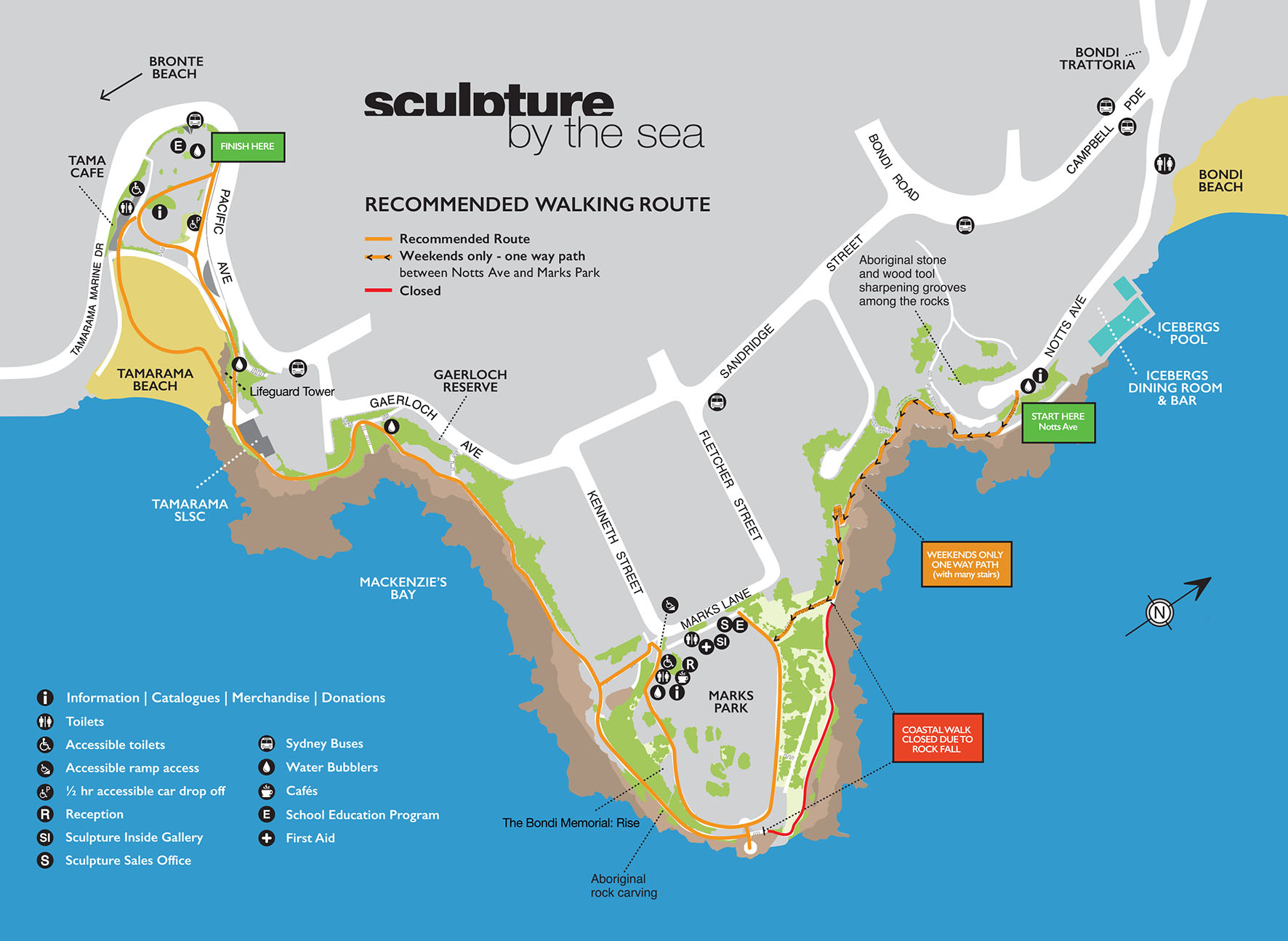 Getting There &amp;amp; Around: - Sculpturethe Sea intended for Bondi Beach On A Map
