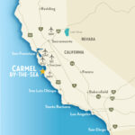 Getting To & Around Carmel By The Sea, California Throughout Map Of Pebble Beach California