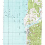 Gold Beach Topographic Map 1:24,000 Scale, Oregon In Map Of Gold Beach Oregon