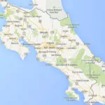 Google Maps Of Costa Rica With Regard To Map Of Costa Rica Jaco Beach