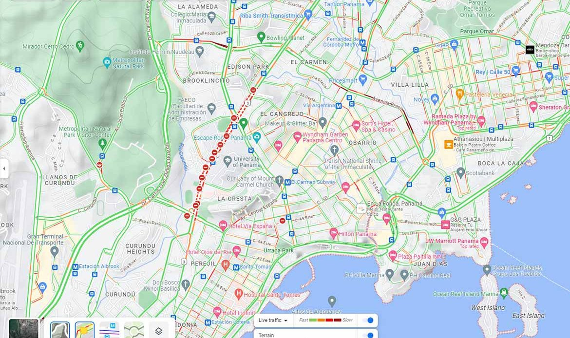 Google Maps Showing Road Blockages In Real-Time - How To Avoid with regard to Google Maps Panama City Beach