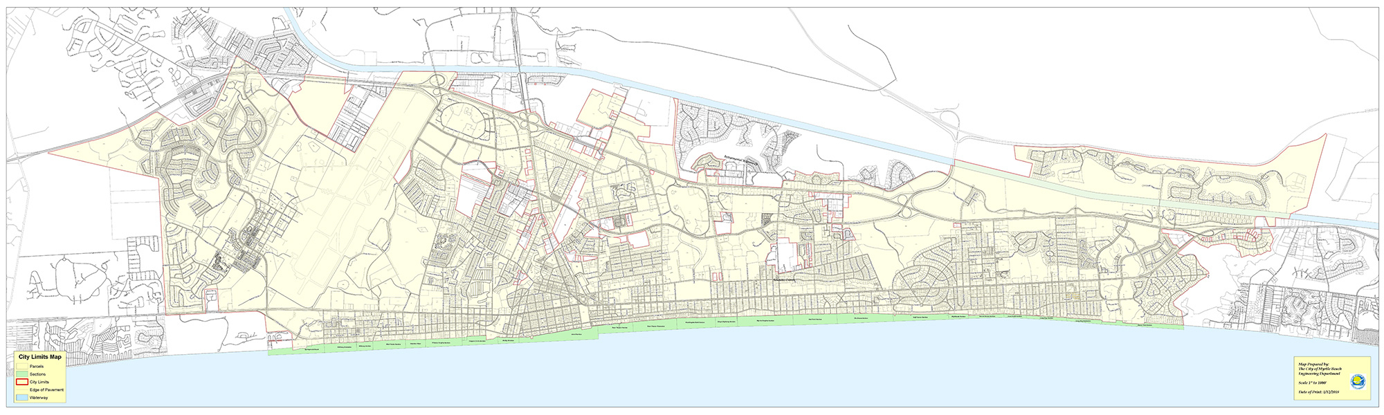 Grand Strand Of Myrtle Beach - Myrtle Beach Police Department with Myrtle Beach City Limits Map