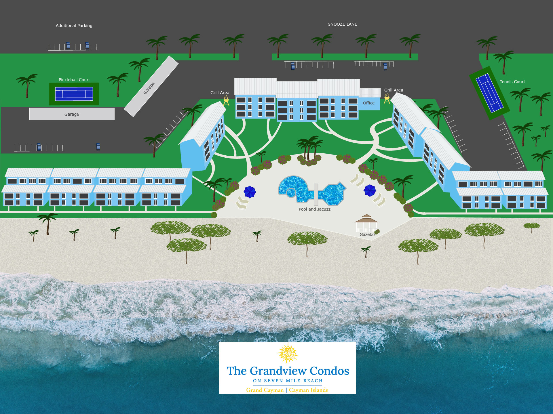 Grandview On Seven Mile Beach - Property Map | The Grandview within Map of 7 Mile Beach Grand Cayman