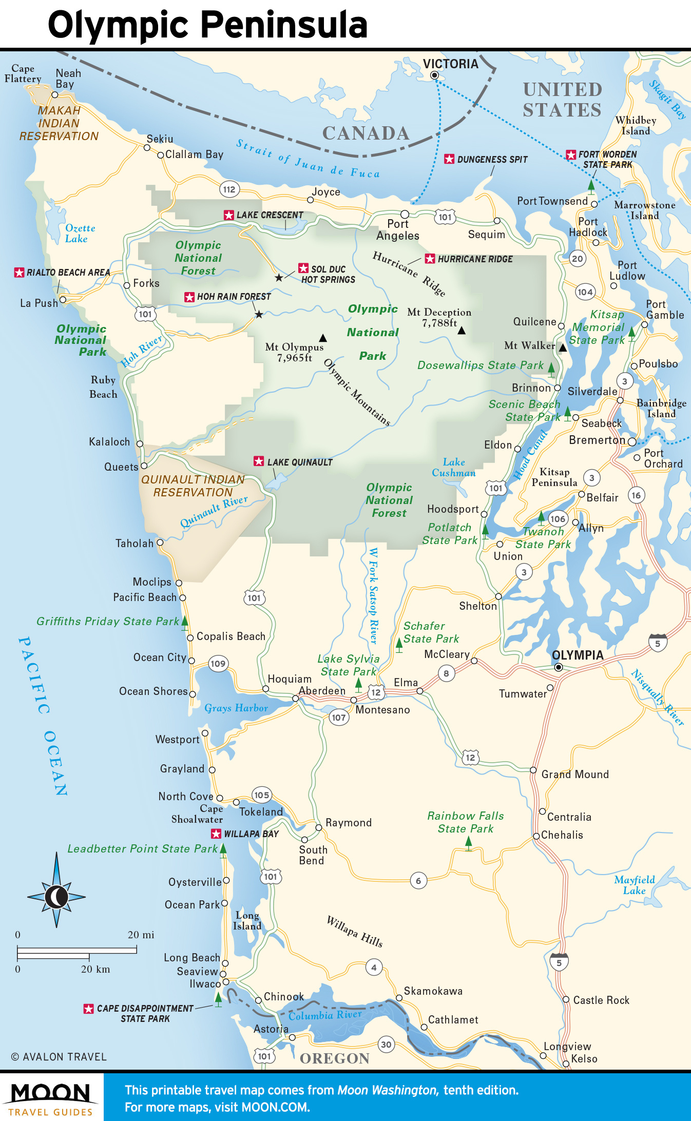 Grays Harbor: Hoquiam &amp;amp; Aberdeen | Pacific Coast Route In Washington inside Map of Washington State Beaches