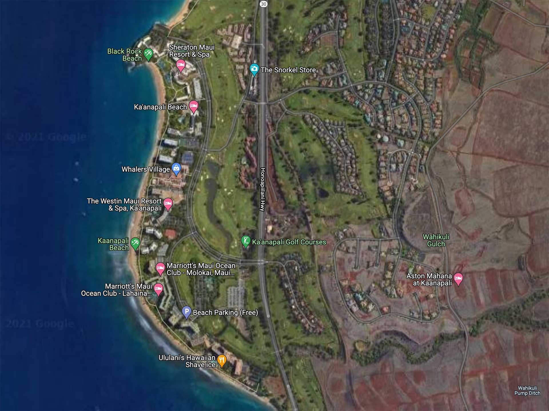 Great Snorkeling At Ka&amp;#039;Anapali Beach/Black Rock Beach In Maui, Hawaii with regard to Map Of Kaanapali Beach Walk