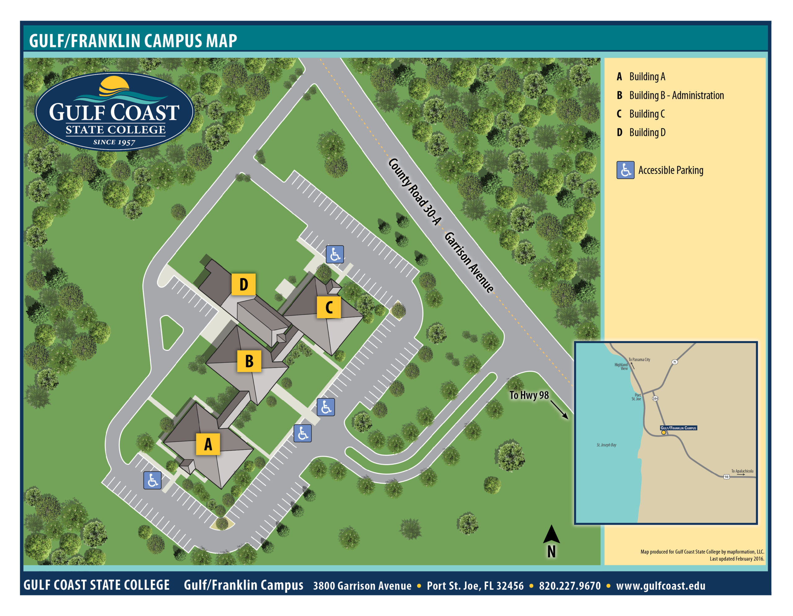 Gulf Coast State College | Campus Maps inside Map Of Florida Gulf Coast University