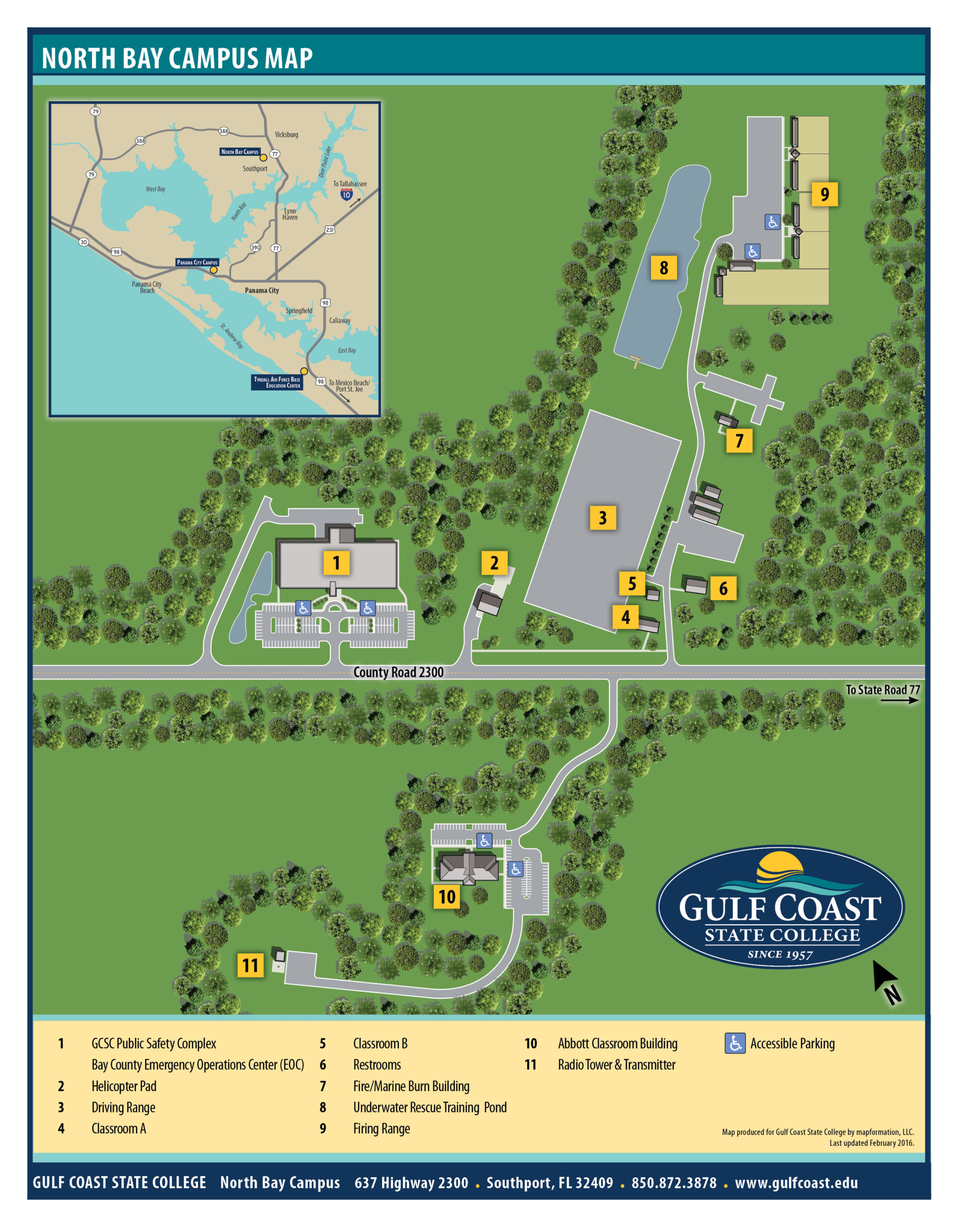 Gulf Coast State College | Campus Maps regarding Map of Florida Gulf Coast University