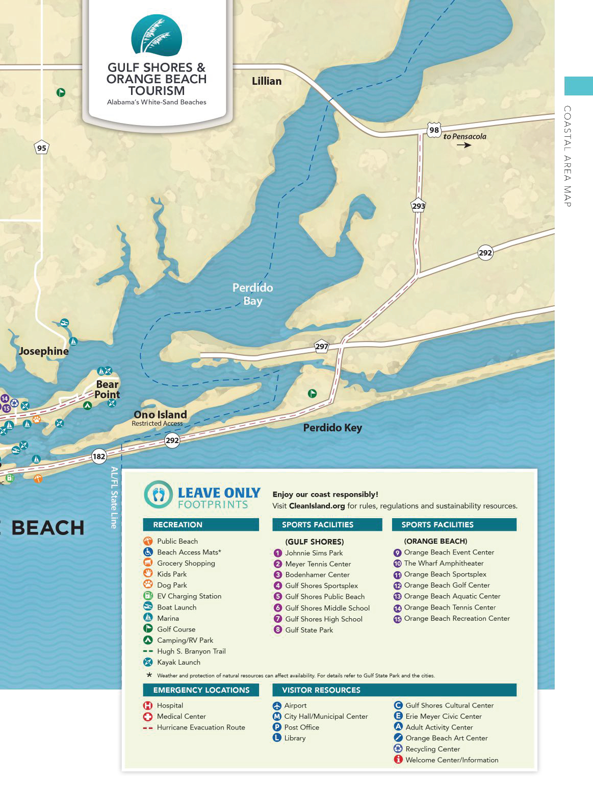 Gulf Shores And Orange Beach Maps 2023 inside Map To Orange Beach Alabama