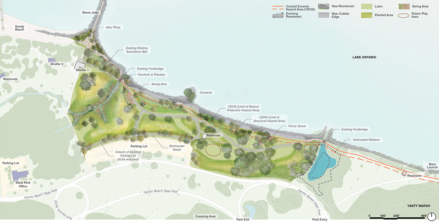 Hamlin Beach State Park Shoreline Restoration | Starr Whitehouse pertaining to Hamlin Beach State Park Map