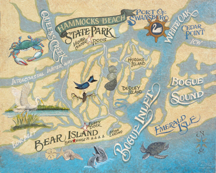 Hammocks Beach State Park Map