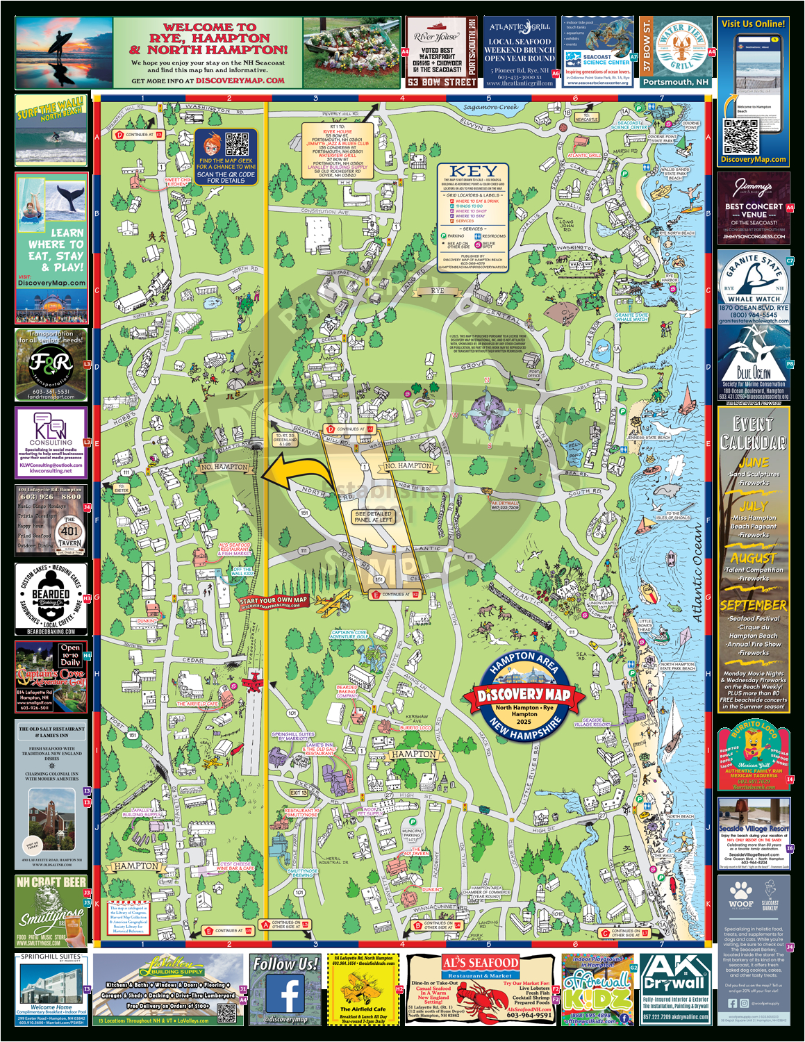 Hampton Beach, Nh regarding Map Of Hampton Beach Nh