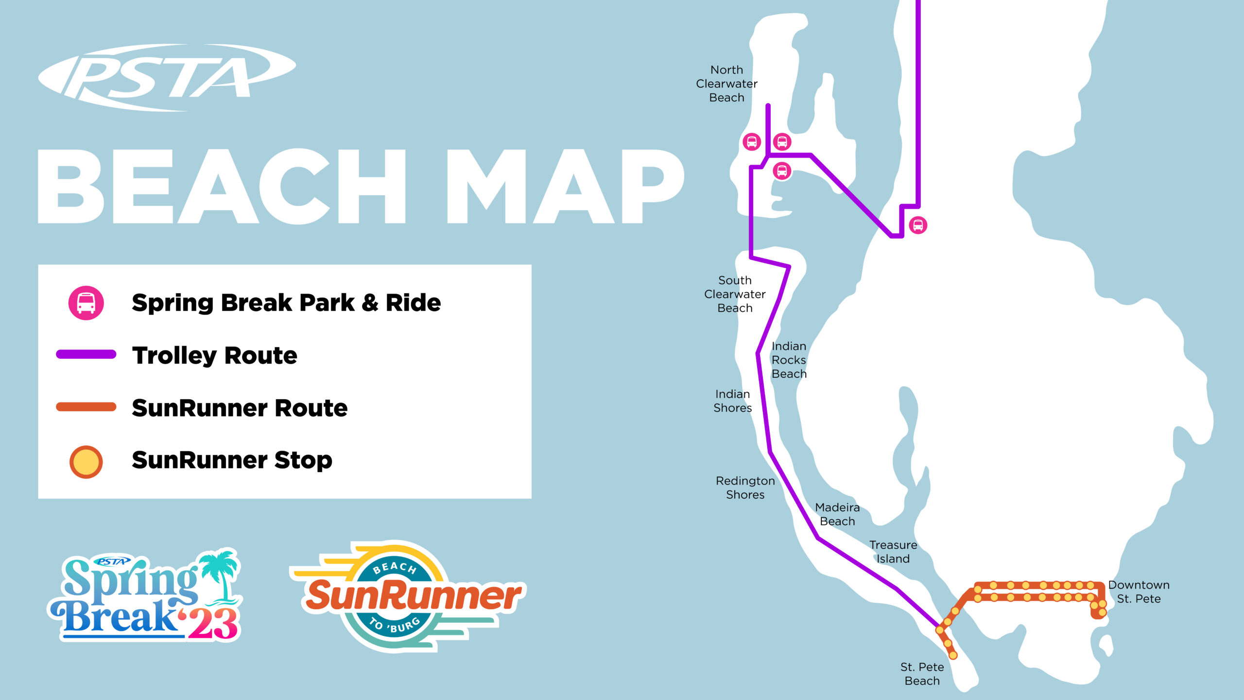 Heading To Clearwater Beach? Free Park-And-Ride Service Launches Today with regard to Suncoast Beach Trolley Route Map