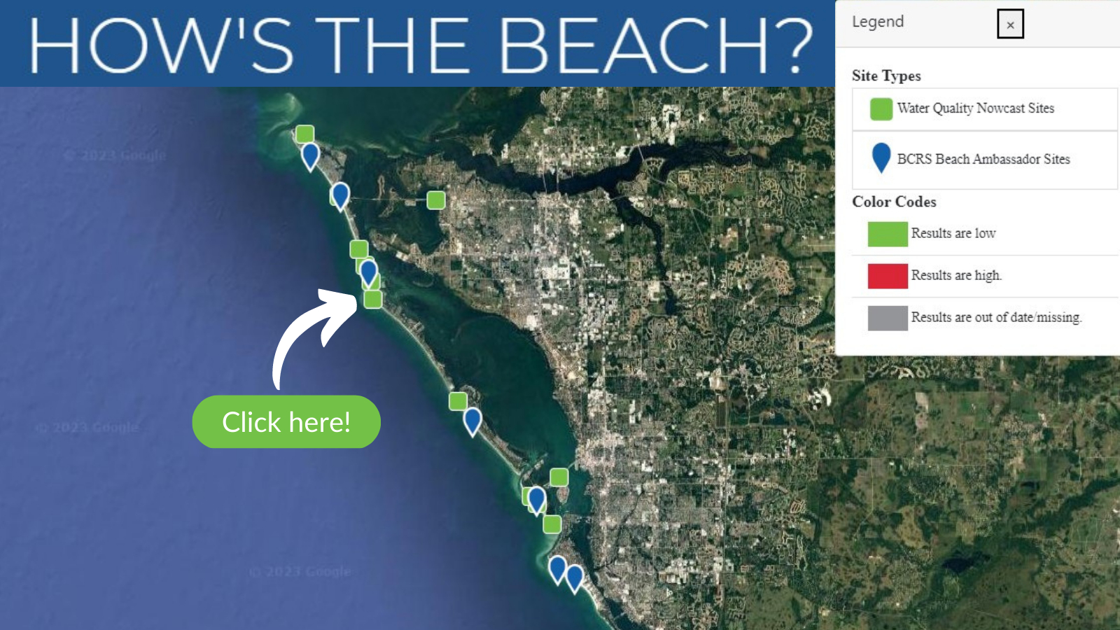 Heading To The Beach? Check For Safe Conditions Using These with regard to Sarasota Beach Water Quality Today Map