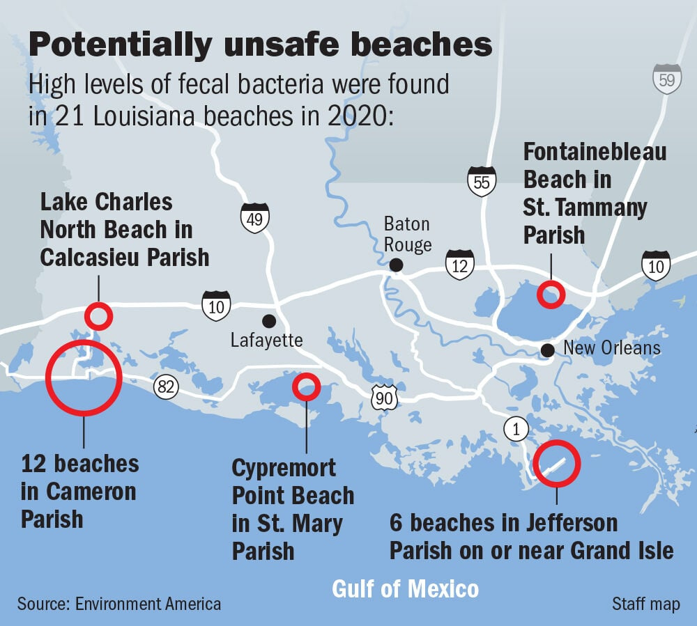 Heading To The Beach? New Study Says These Louisiana Swim Spots inside Map of Beaches in Louisiana