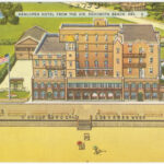 Henlopen Hotel From The Air, Rehoboth Beach, Del.   Digital Pertaining To Map Of Hotels In Rehoboth Beach Delaware