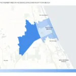 Highest Median Household Income In Daytona Beachzip Code In Throughout Daytona Beach Fl Zip Code Map
