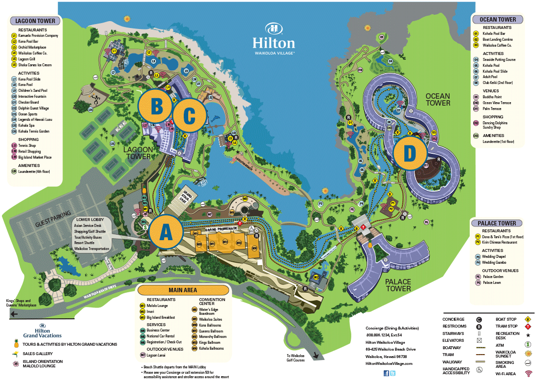 Hilton Waikoloa Village Tours &amp;amp; Activities inside Hilton Waikoloa Beach Resort Map