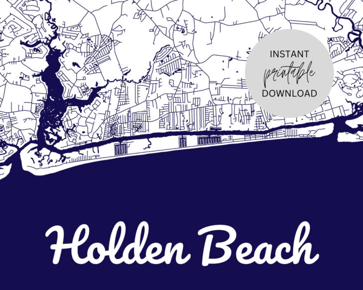 Holden Beach North Carolina Map
