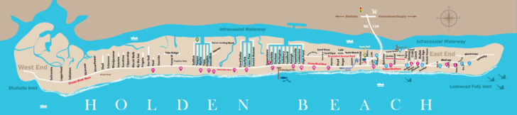 Map of Holden Beach Nc
