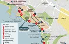 Honolulu Hotel Map - Best Areas, Neighborhoods, &amp; Places To Stay with Map Of Hotels Along Waikiki Beach