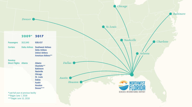 Northwest Florida Beaches International Airport Map Northwest Florida Beaches International Airport Map