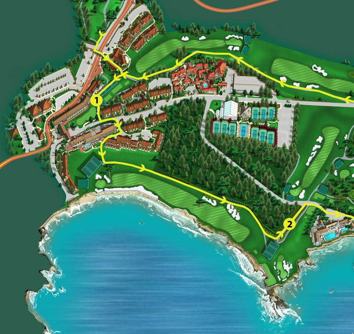 How To See Pebble Beach In A Day inside Map Of Pebble Beach Resort