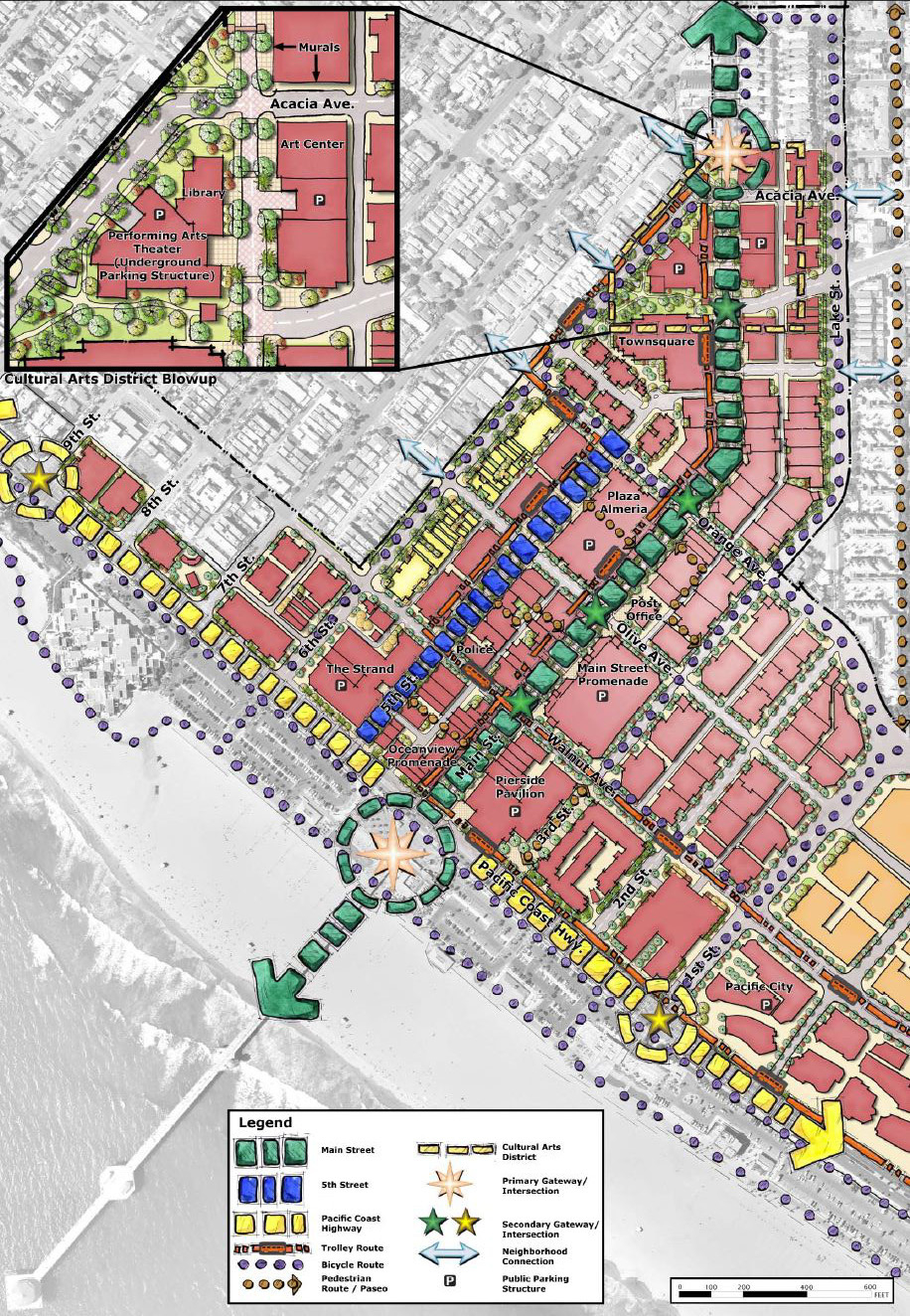 Huntington Beach Downtown Specific Plan | Rrm with regard to Huntington Beach Street Sweeping Map