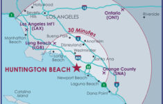 Huntington Beach Maps | Beaches, Downtown, &amp; Regional Info for Map of Huntington Beach California