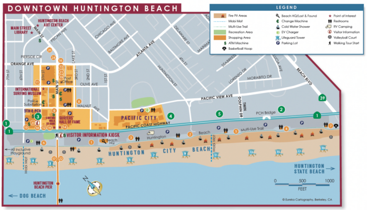 Map of Huntington Beach California