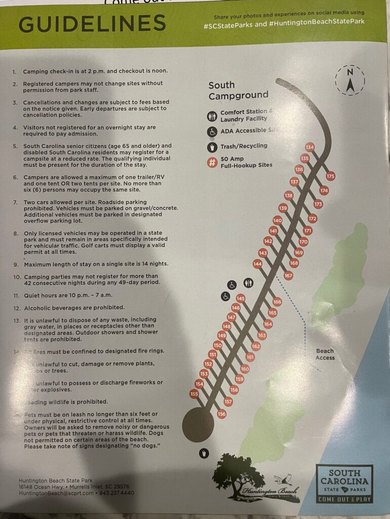 Huntington Beach State Park | Imagine Camper regarding Huntington Beach State Park Sc Map