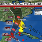 Hurricane And Storm Surge Watches Issued For Florida'S Gulf Coast Intended For Map Of Florida Gulf Coast Hurricane