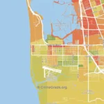 Imperial Beach, Ca Violent Crime Rates And Maps | Crimegrade For Imperial Beach San Diego Map