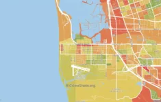 Imperial Beach, Ca Violent Crime Rates And Maps | Crimegrade for Imperial Beach San Diego Map