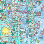 Impresiones De Mapas En Acuarela De West Palm Y North Palm Beach Inside Mapa De West Palm Beach