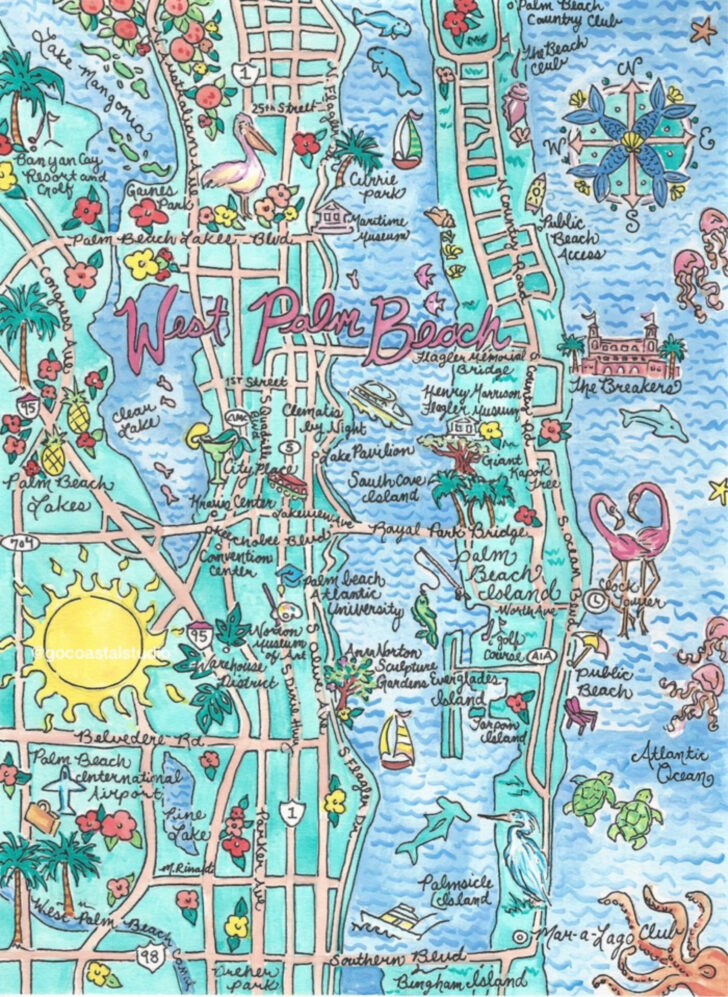 Mapa De West Palm Beach