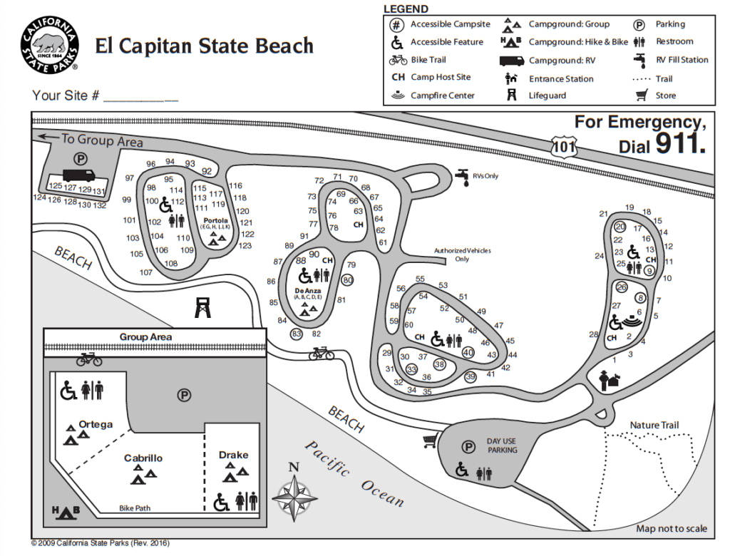 Incredible Fall Camping With Kids At El Capitan State Beach - La with regard to Map of El Capitan State Beach Campground