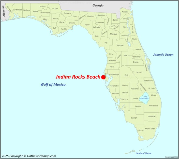 Map of Indian Rocks Beach Fl Map of Indian Rocks Beach Fl