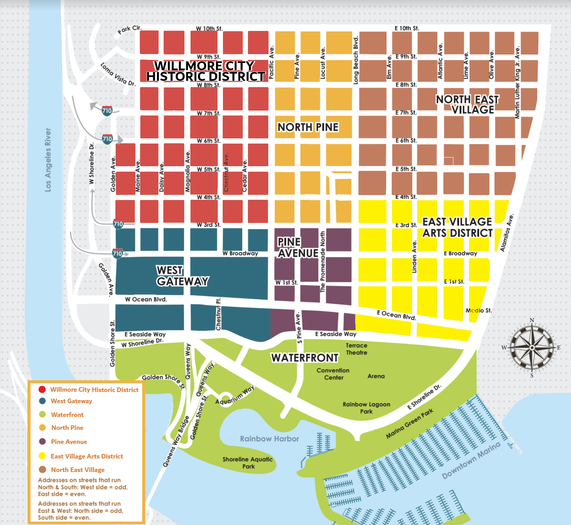 Interactive Map – Downtown Long Beach Alliance for Long Beach Ca District Map