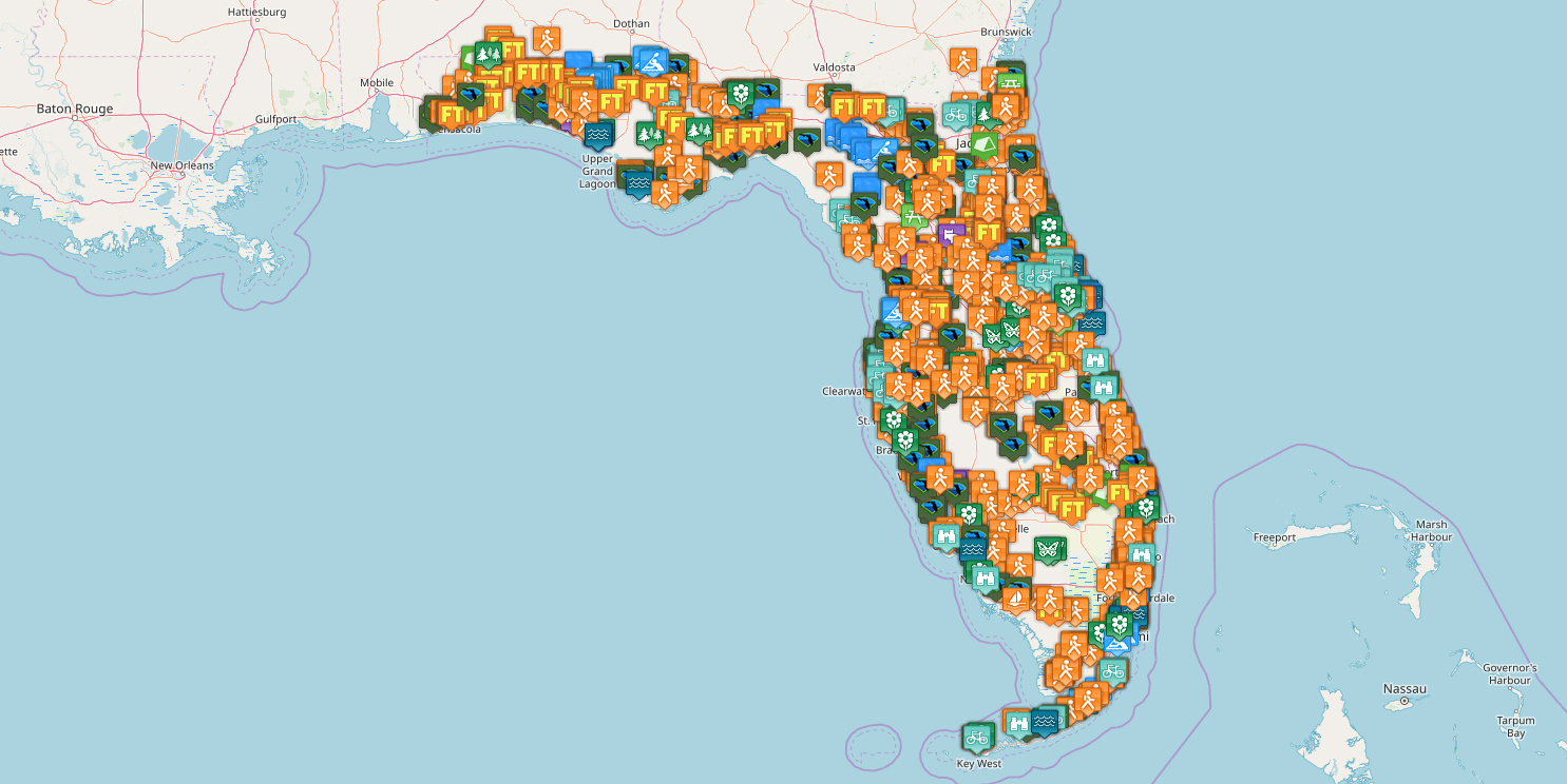 Interactive Map – Florida Hikes pertaining to Interactive Map Of Florida Gulf Coast