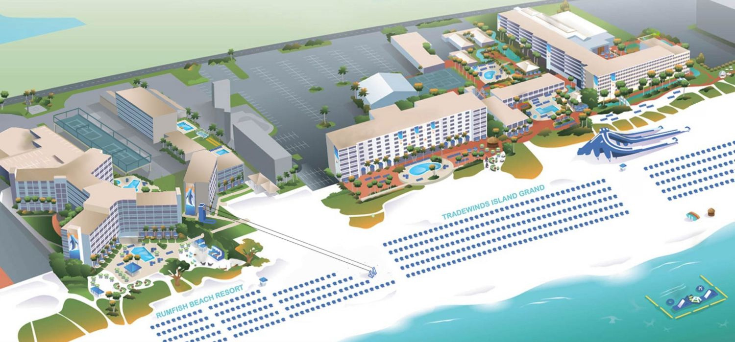 Interactive Resort Map | Tradewinds Resort within St Pete Beach Hotels Map