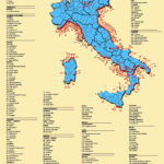Italy Beach Map   Best Beaches In Italy Map (Southern Europe   Europe) Regarding Best Beaches In Italy Map