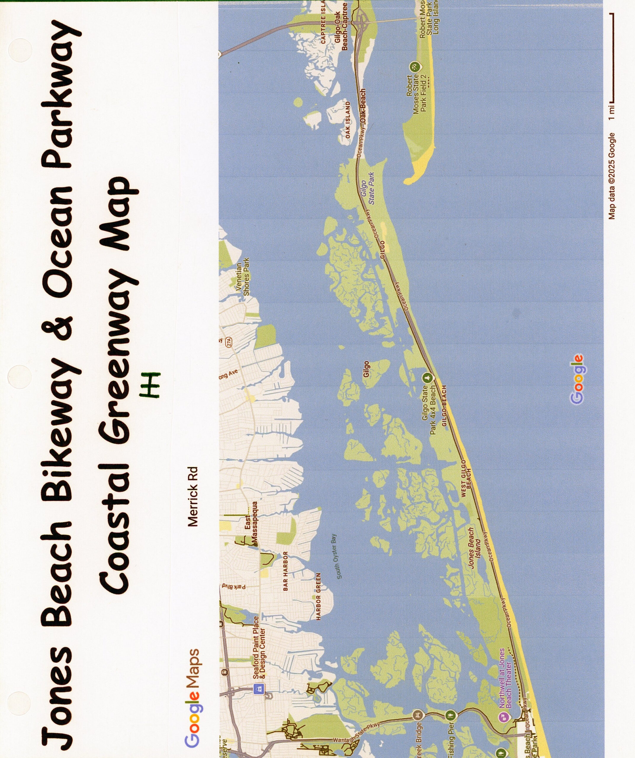 Jones Beach Bikeway/Ocean Parkway Coastal Greenway intended for Jones Beach Map Of Fields