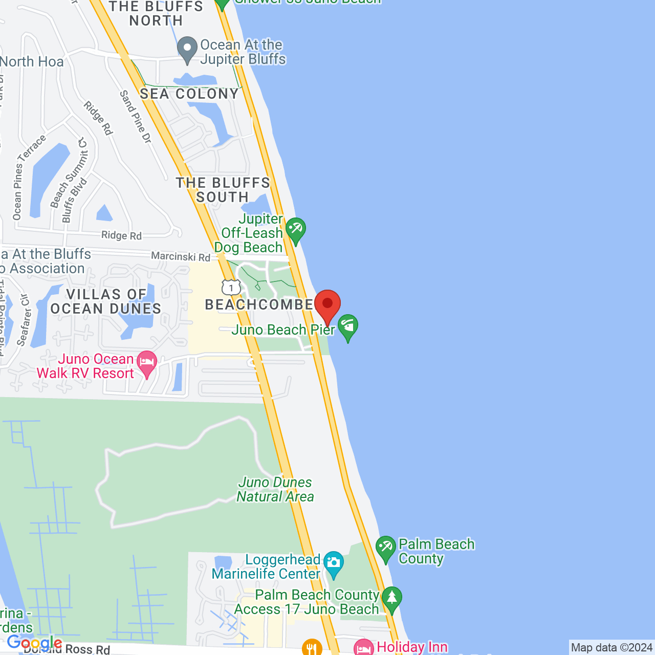 Juno Beach Park throughout Map Of Juno Beach Florida