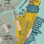 Karte Von Cape May, New Jersey, Cape May, Beach Town, Nj Beaches With Map Of Cape May Beaches
