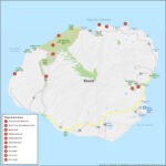 Kauai Island Map, Hawaii   Gis Geography In Map Of Kauai Hawaii Beaches